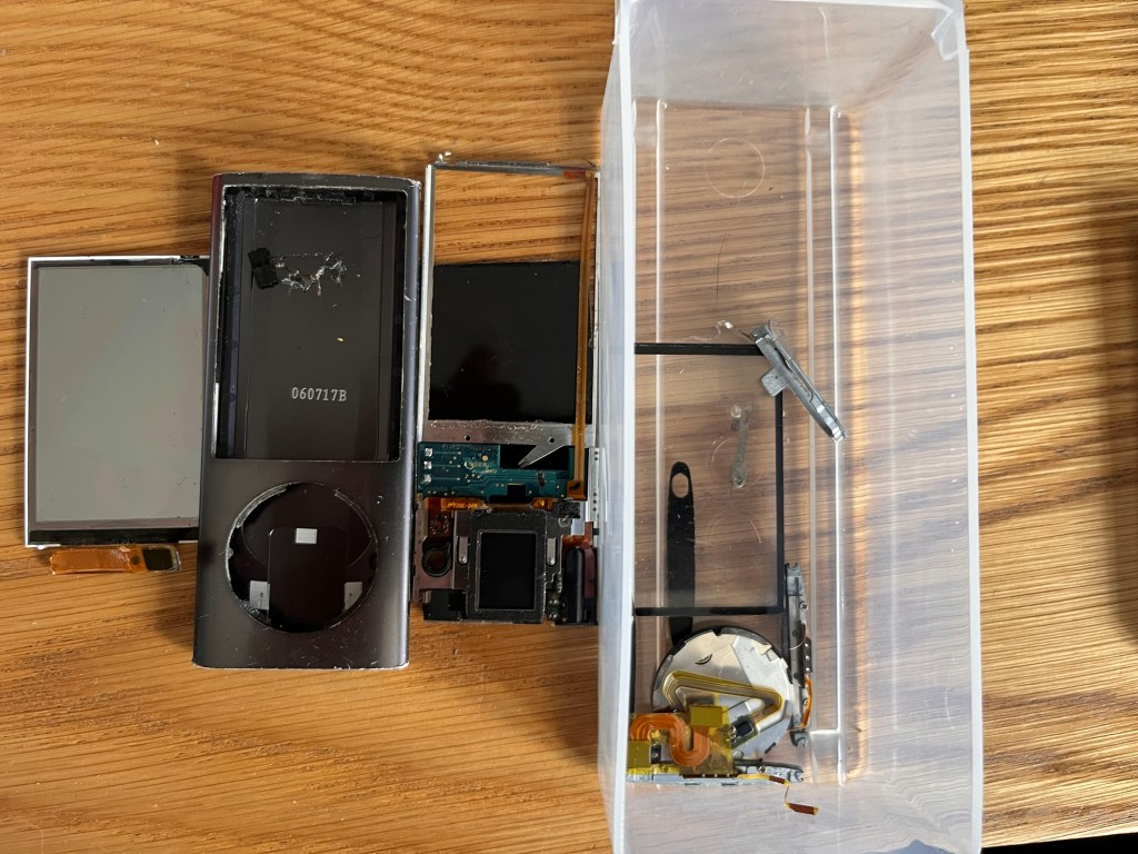 A pile of broken parts.