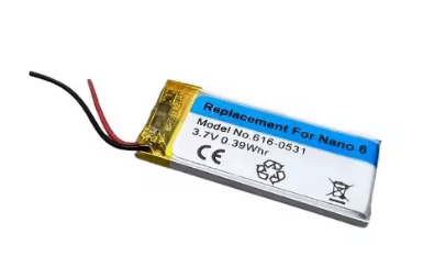 'Replacement for Nano 6' at the top the battery.
