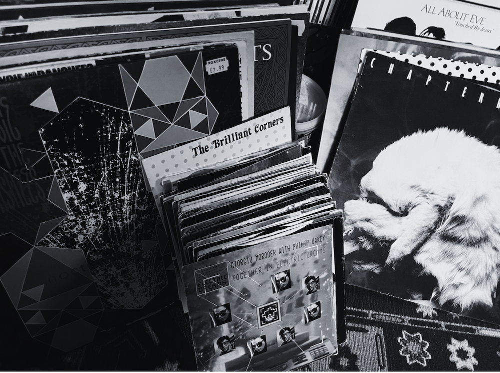 pile of records